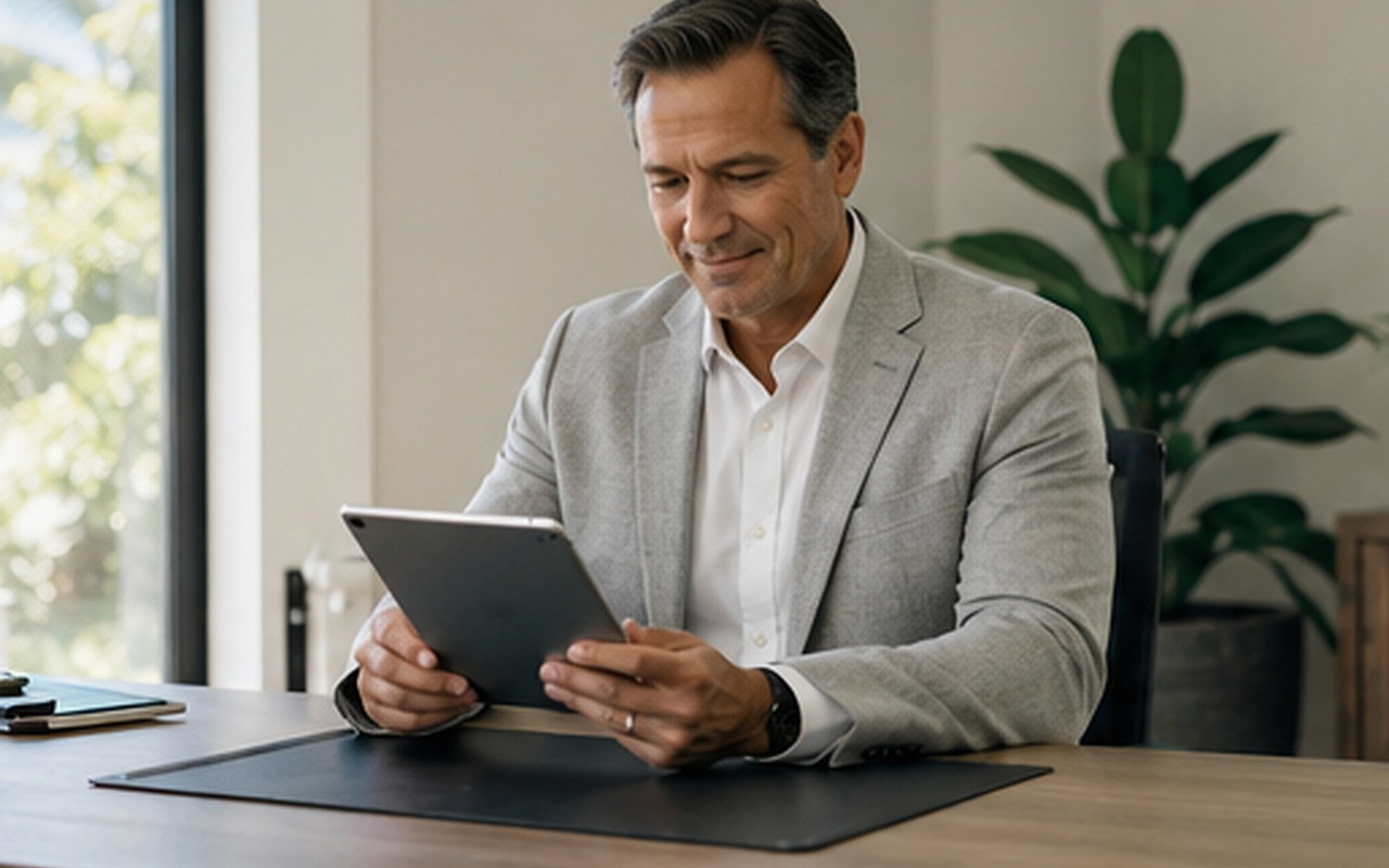 Physician reviewing a patient chart